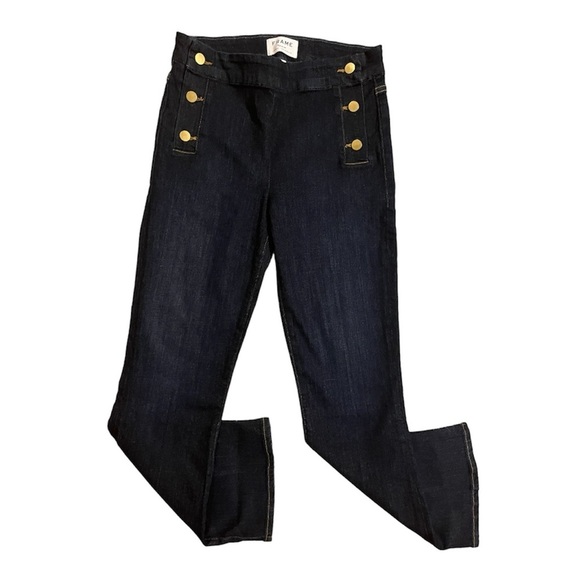 Frame Denim Denim - Frame Denim Le High Flare Side Button Jeans
